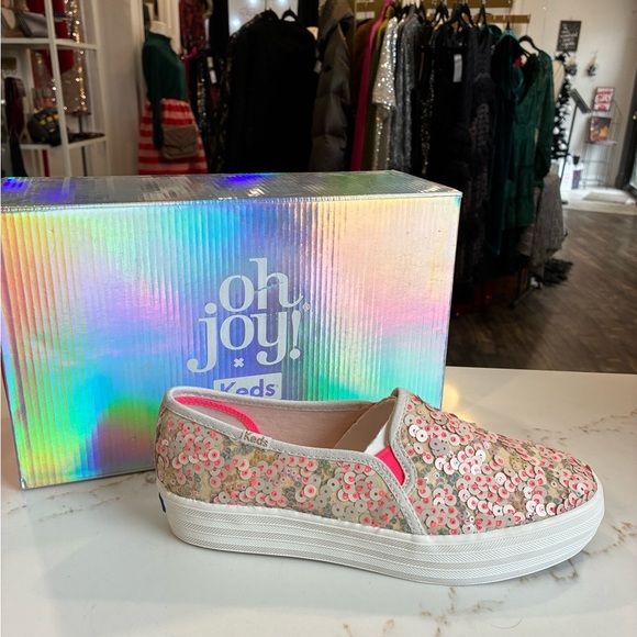 Keds Shoes - Kees triple decker oh joy sequin pink sneakers size 7 NWT